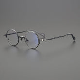 Rey Retro Round Titanium Eyeglasses Frame Round Frames Southood Gun